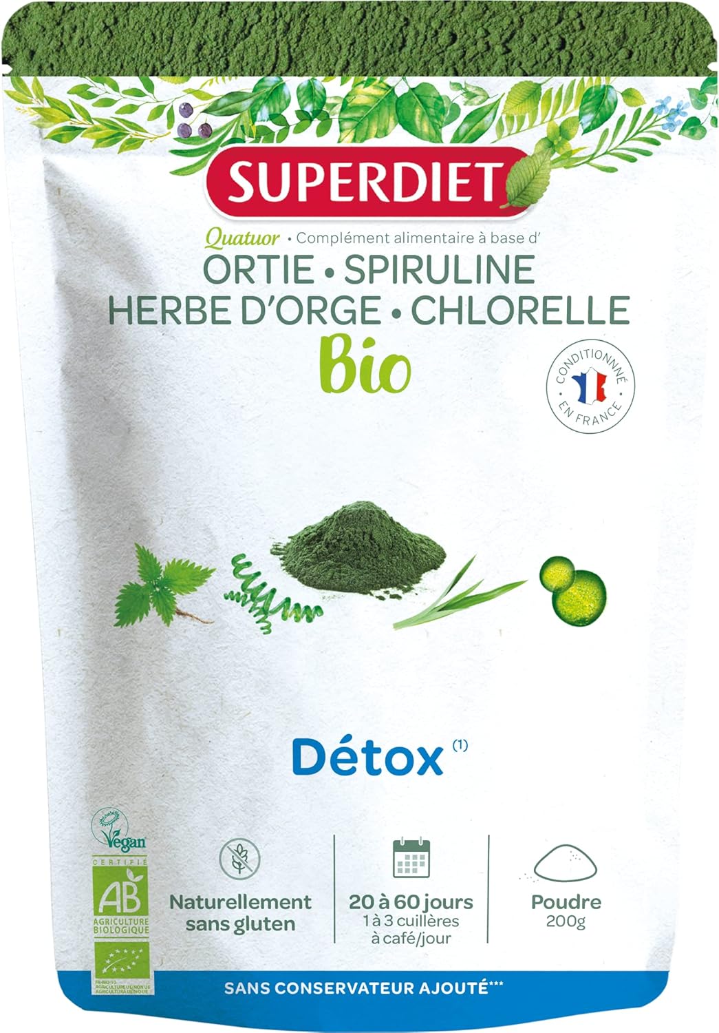 SUPERDIET - MIX DETOX BIO - Poudre 200 g