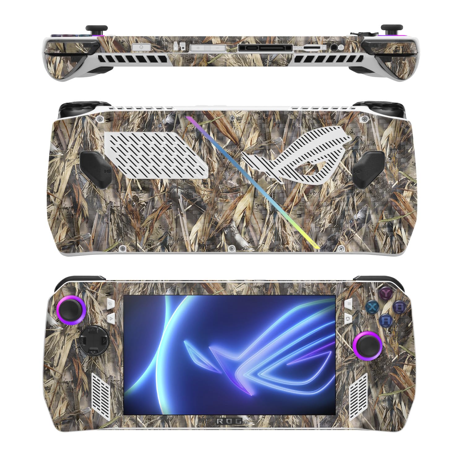 MightySkins Carbon Fiber Skin Compatible with Asus ROG Ally - DRT | Protective, Durable Textured Carbon Fiber Finish | Easy to Apply, Remove, and Change Styles