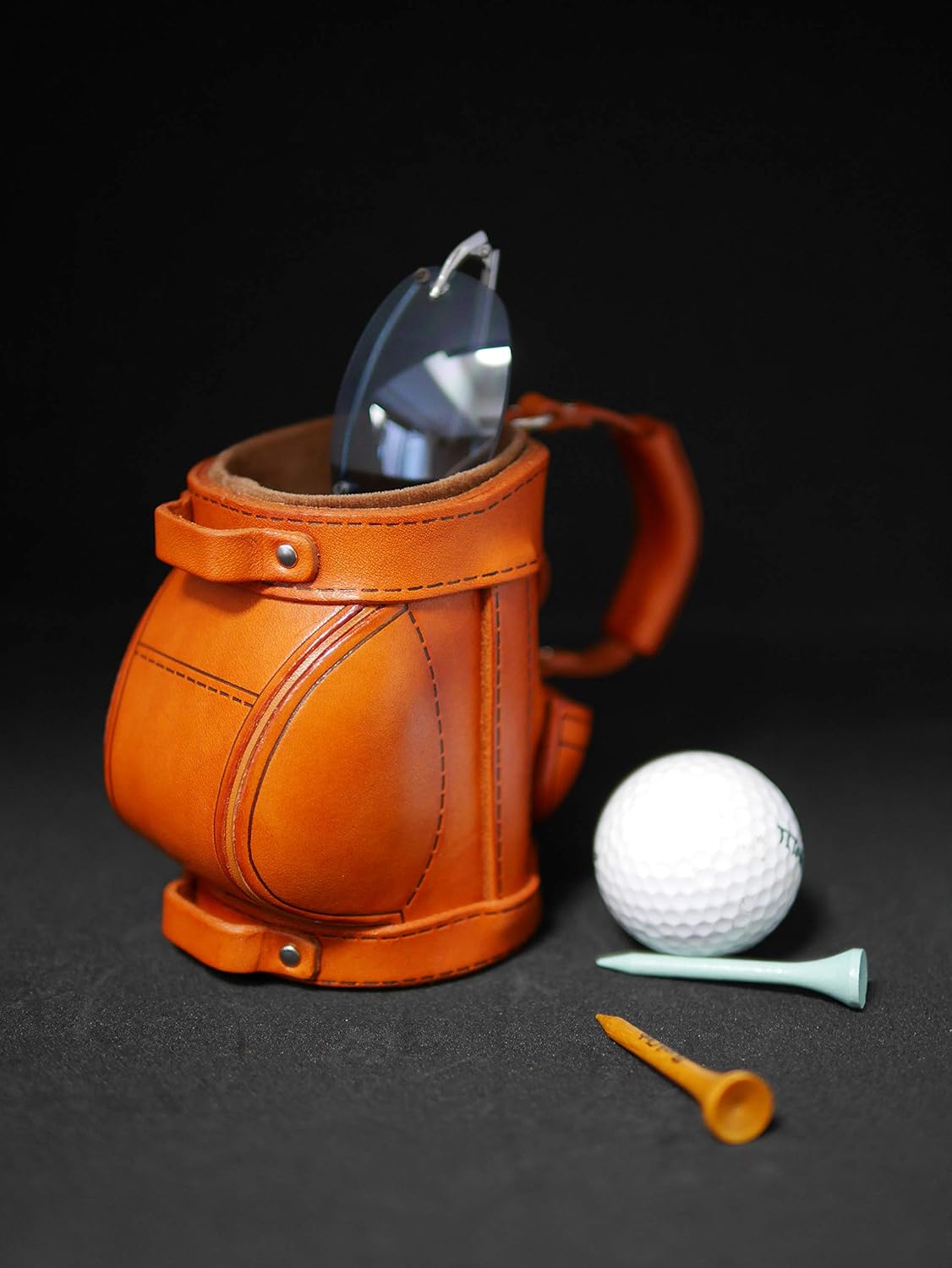 Glasses stand Golf bag model [Made in Japan, new articles, a craftsman's handmaid]
