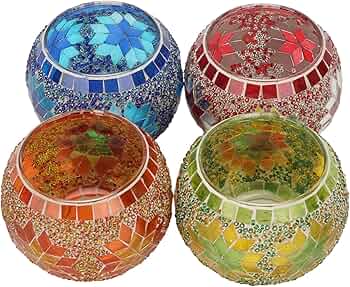 ibasenice Glas Kandelaar Mozaïek Kandelaar Europese Stijl Boho Thee ibasenice Glas Kandelaar Mozaïek Kandelaar Europese Stijl Boho Thee