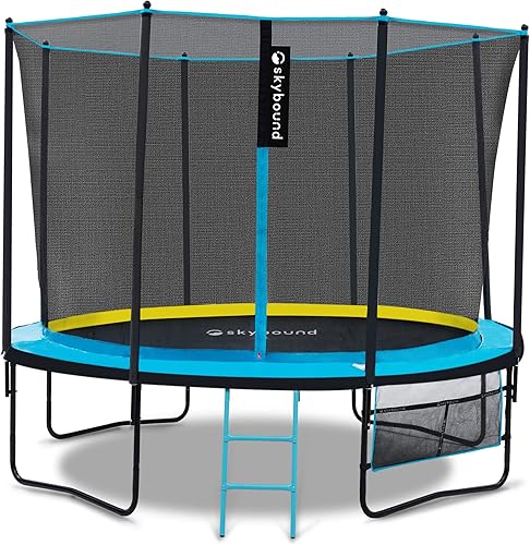 Miniatura 1 de SkyBound Trampolín de 10 pies, 12 pies, 14 pies, para niños y adultos, aprobado por ASTM, trampolín para niños con escalera, trampolines recreativos