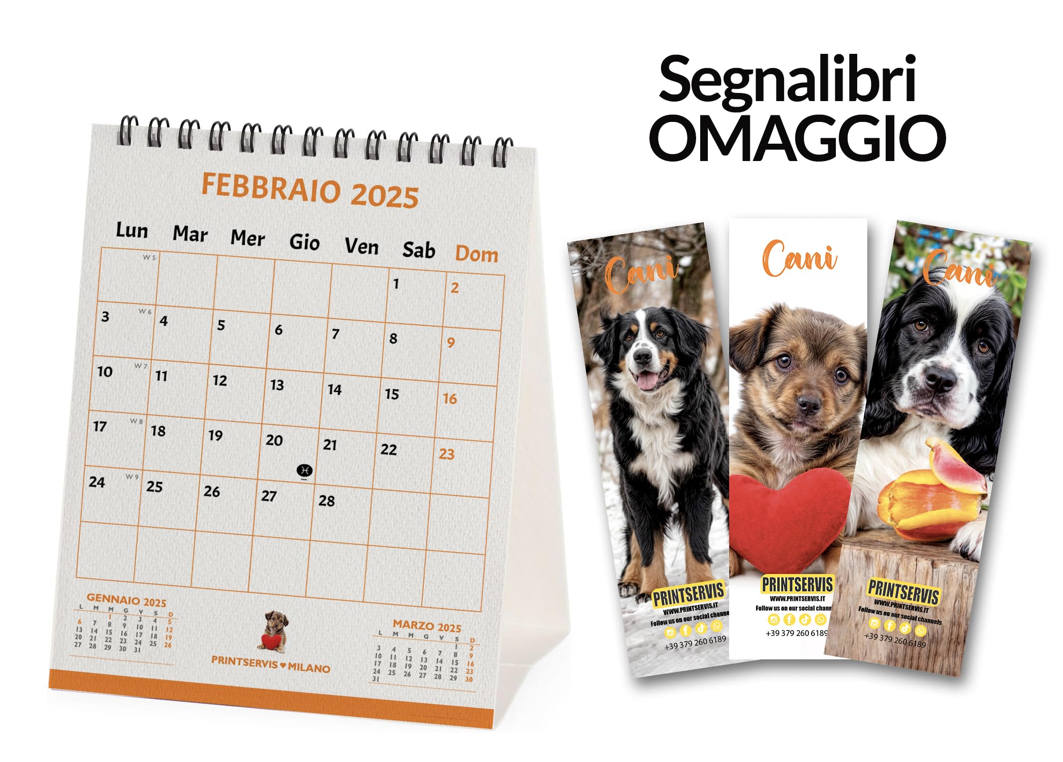 Personalised Table Calendar 2024/2025, Artistic and Creative Design, Size 118 x 148.5 mm - Image 2