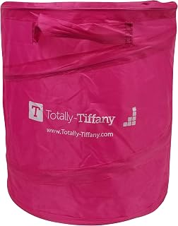 Totally Tiffany POPC-649 Totally Tiffany-12 Pop Up Trash Can-Pink, One Size