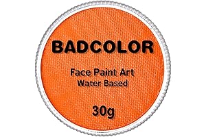 Water Activated Orange Face Paint for Halloween