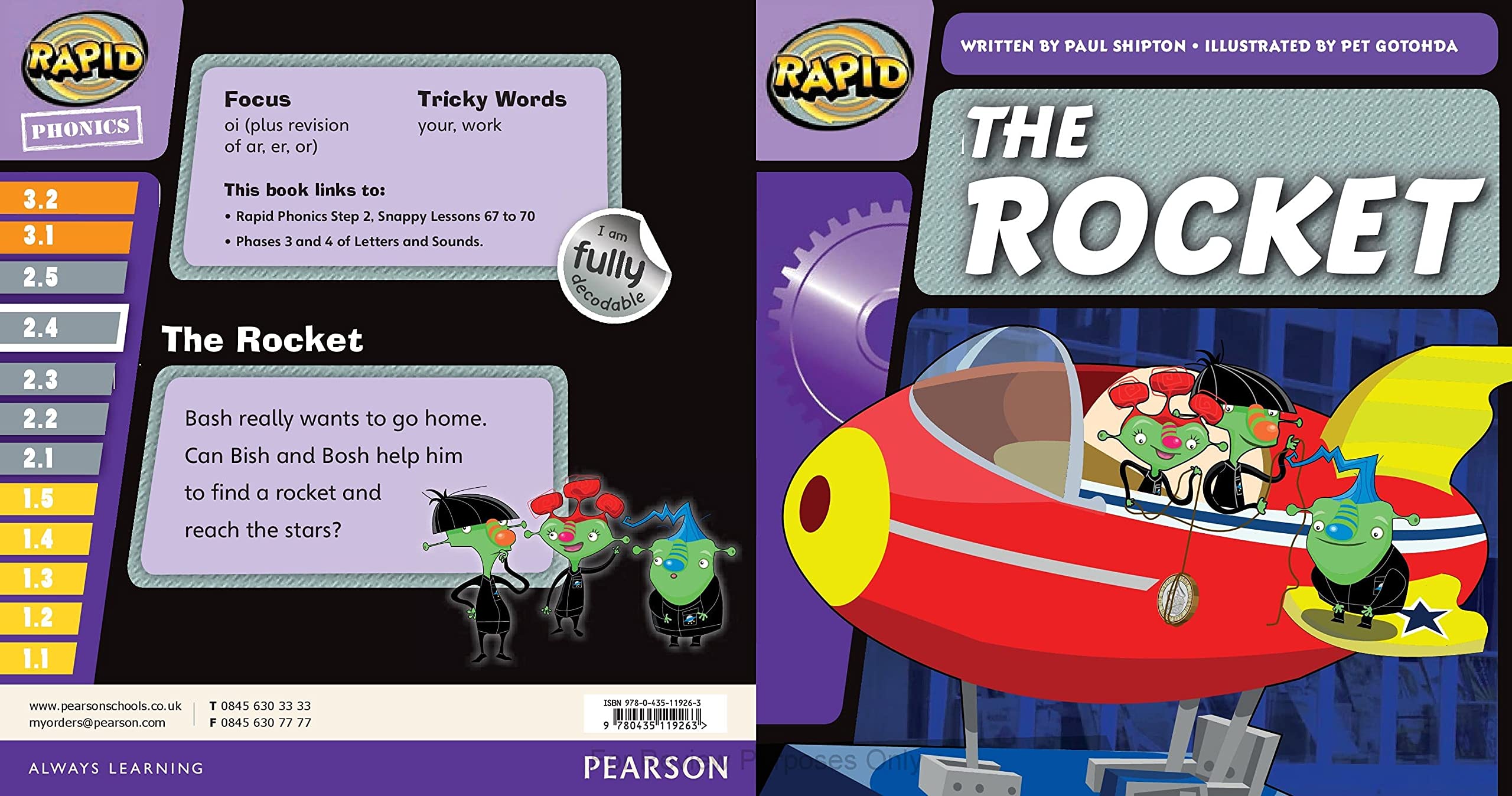 Amazon Rapid Phonics Step 2 The Rocket Fiction Shipton Paul Children S Books