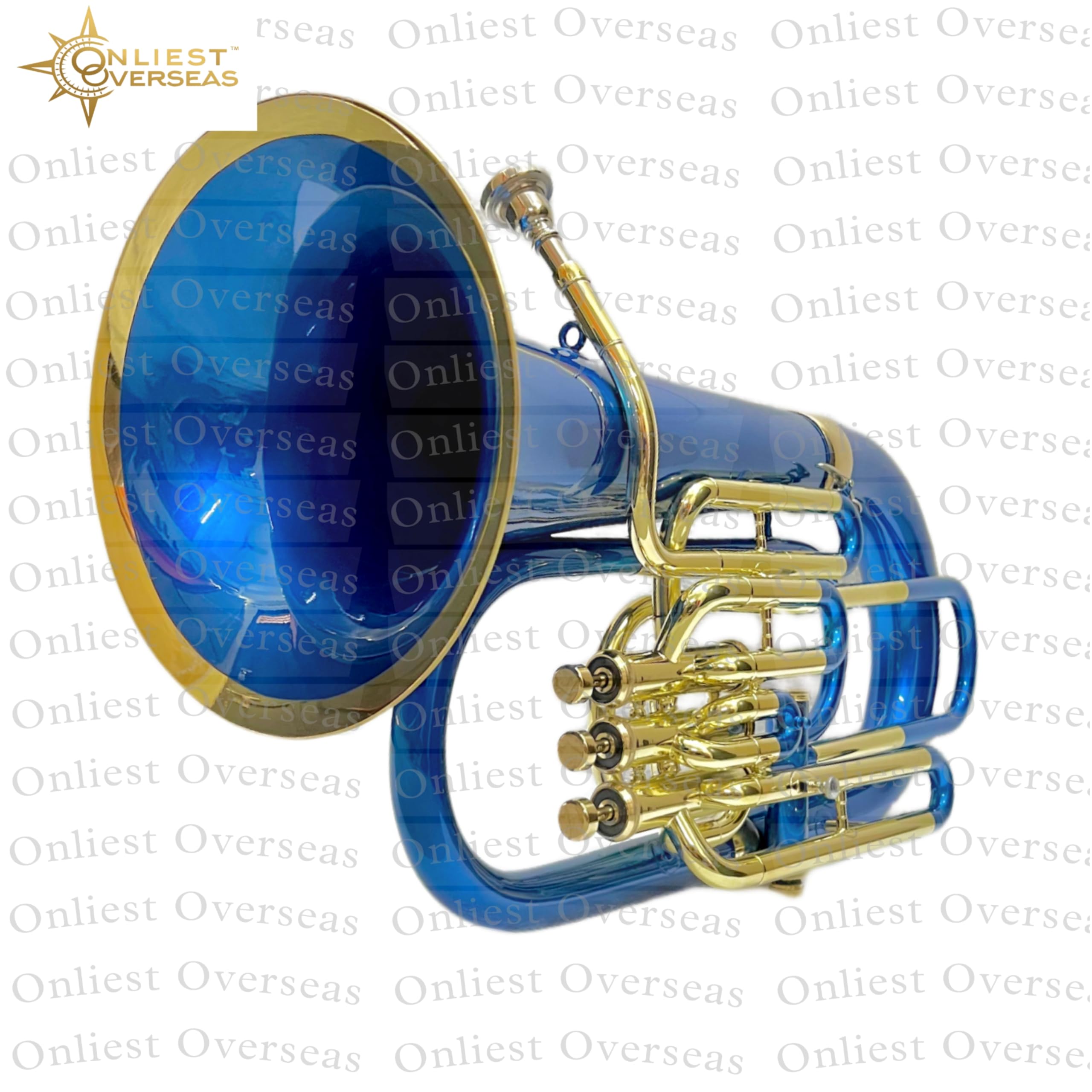 Euphonium 4 Ventil Messing Instrument mit Warmton Glatte Ventile für Musiker und Studenten