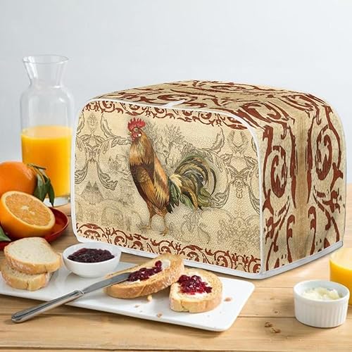 Miniatura 4 de Psesaysky Fundas para tostadora de gallo, horno para hacer pan, accesorios de cocina, a prueba de polvo, fundas de huellas dactilares, de poliéster,