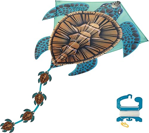 Miniatura 7 de X Kites DLX - Cometa de diamantes de lujo con FancyTails - tortuga, mariposa, unicornio, dragón y flamenco