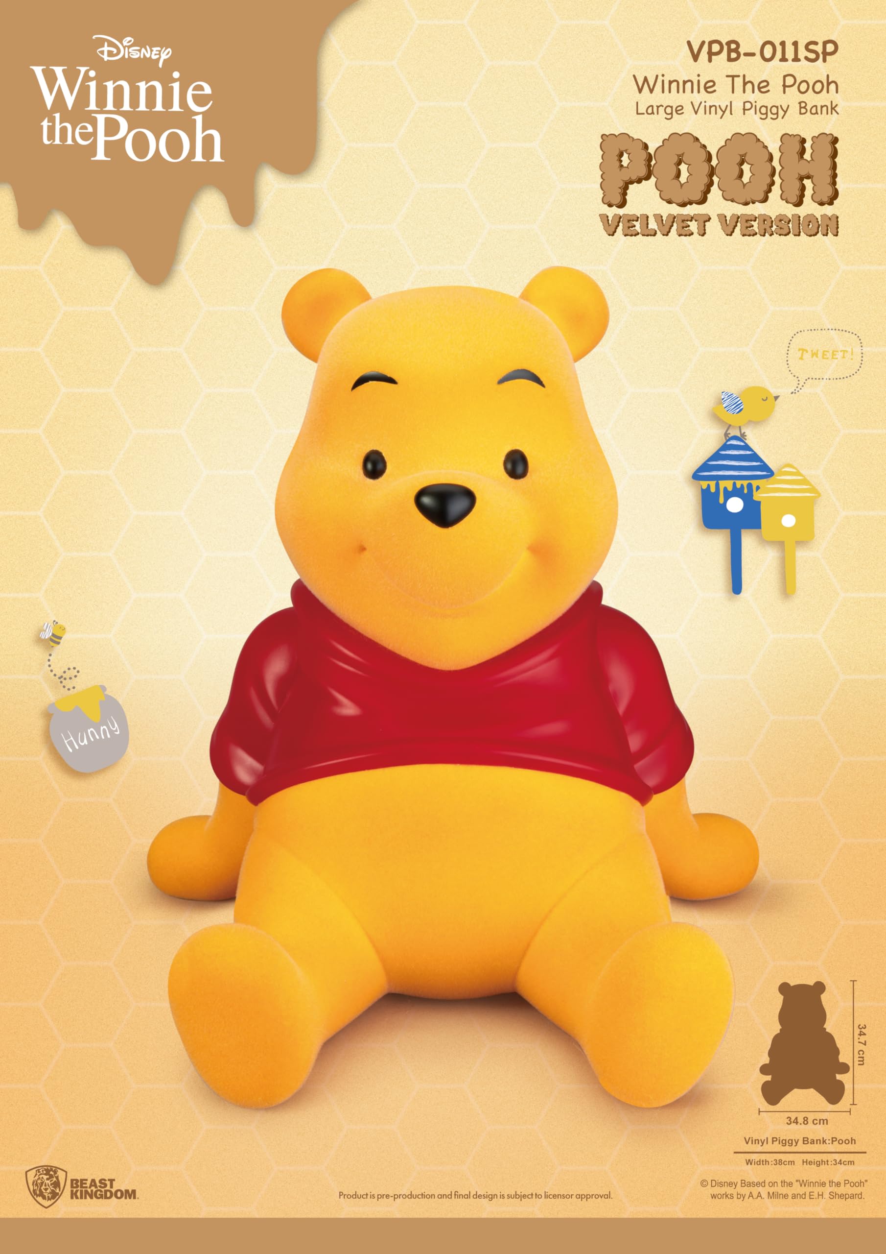 Amazon.com: Beast Kingdom Winnie The Pooh VPB-011 - Alcancía de