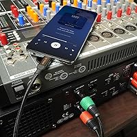 Vista 7 de SiYear USB C a doble XLR macho cable de audio, adaptador tipo C a 2 XLR macho cable de amplificador de potencia estéreo para conectar smartphones