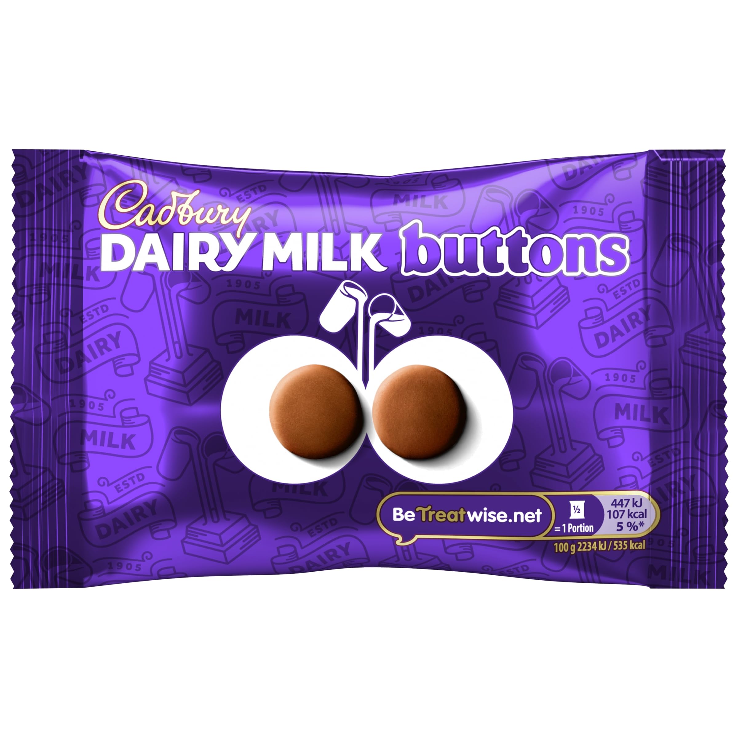 Cadbury Dairy Milk Chocolate Buttons, 40 g (Pack of 1)