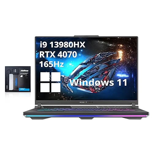ASUS ROG Strix G16 16'' FHD 165Hz Gaming Laptop, Intel Core i9-13980HX, GeForce RTX 4070, 64GB DDR5, 2TB PCIe SSD, Wi-Fi 6E, Windows 11, Eclipse Gray, 32GB Hotface USB Card - 64GB DDR5 | 2TB PCIe SSD - Laptop