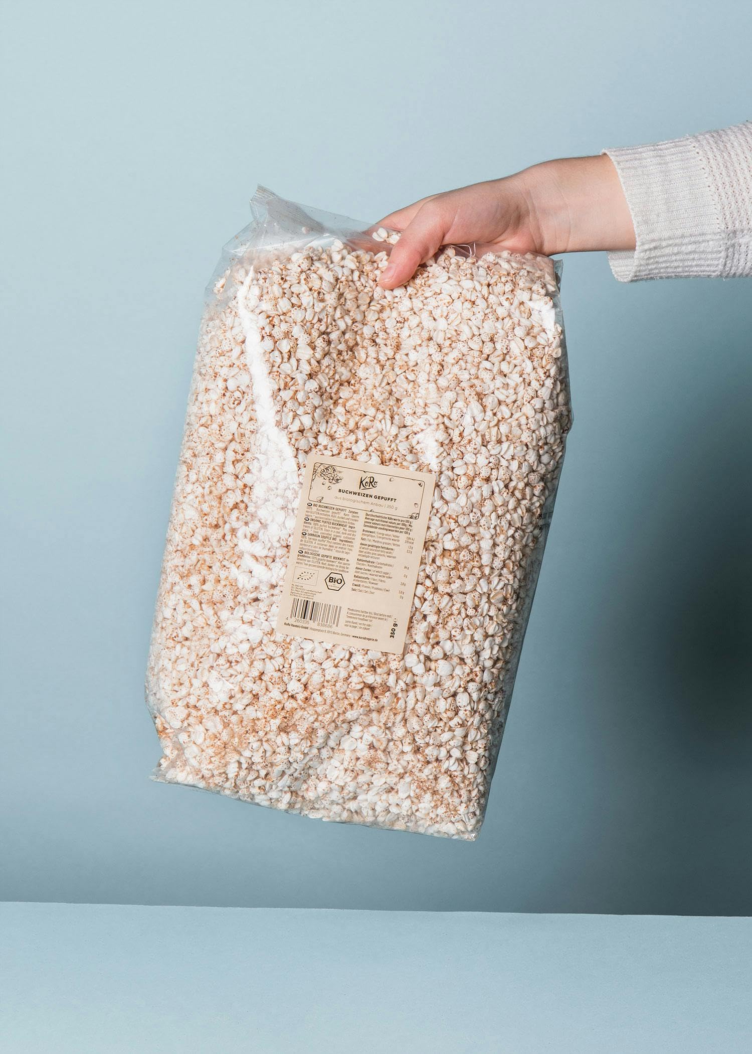 KoRo - Grano saraceno soffiato bio 6 x 350 g - Bio e vegan - Cereali da colazione - Nel latte o nello yogurt
