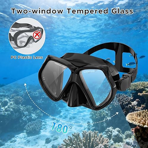 Miniatura 4 de Máscara de buceo Anti-niebla Natación Snorkel máscara para adultos Buceo Natación Snorkel Gafas