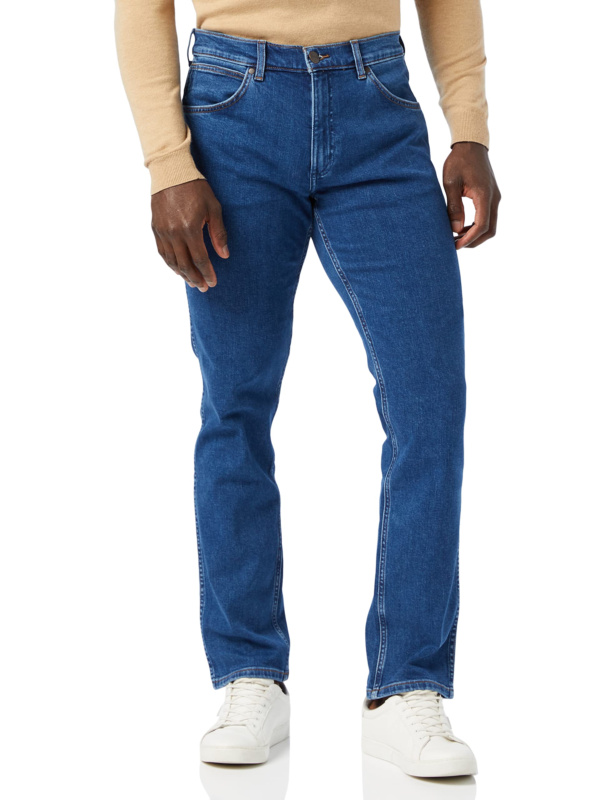Wrangler Men's Greensboro Straight Jeans, THE STONE RIDE, W50 / 32L