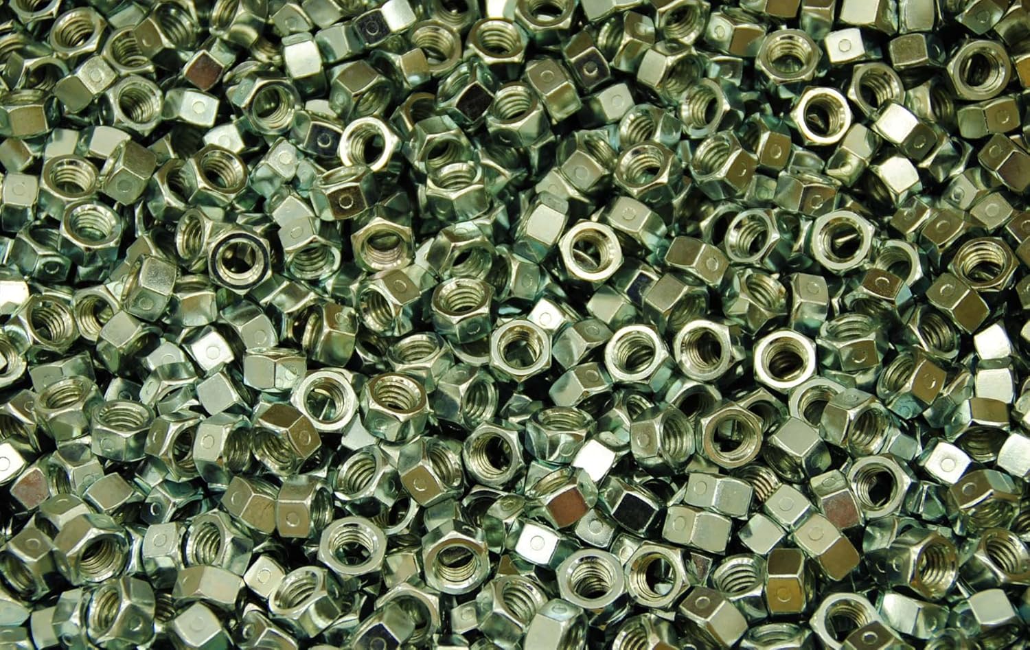 (450) Reversible 3/8-16 Locking Hex Nut Centerlock All Steel Zinc Plated