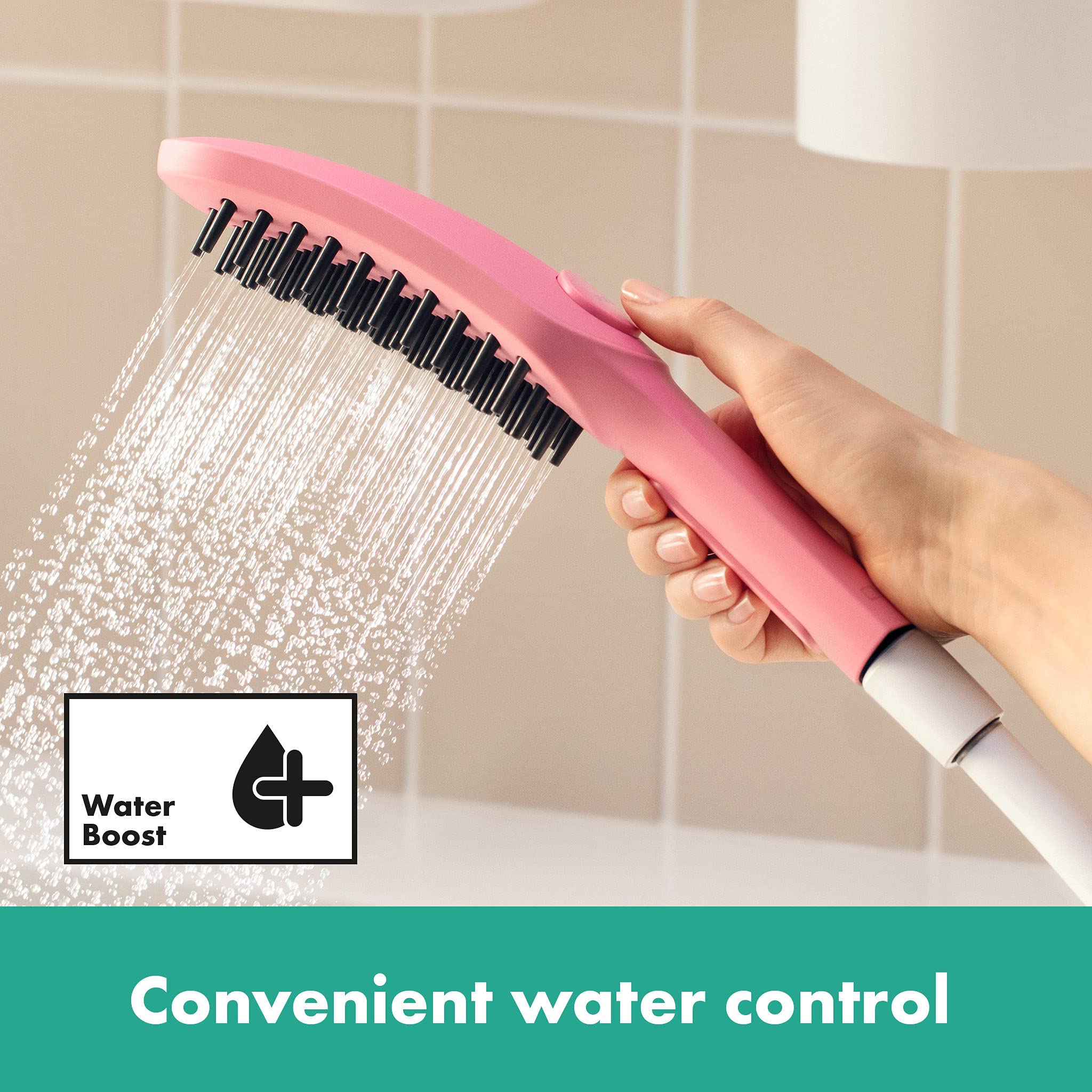 hansgrohe DogShower Główka prysznicowa dla psów 150 3jet z masującymi dyszami Pink, 26640560