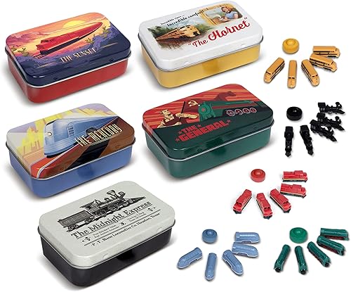 Juego de mesa de lujo de tren | Piezas de jugador para boleto para montar y otros juegos de mesa de tren para adultos, familiares y niños |