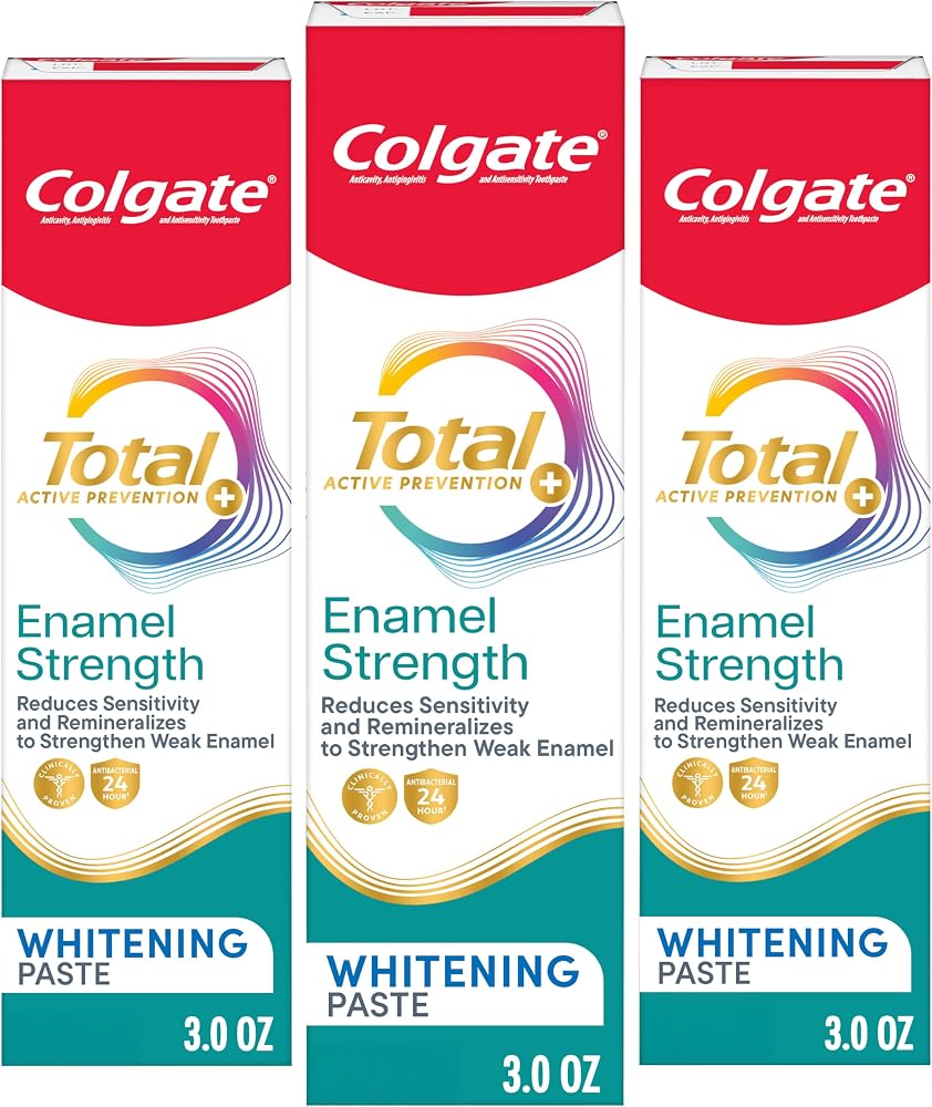 Colgate Total Enamel Strength 재광화 치약, 3팩, 85g — 사진 1