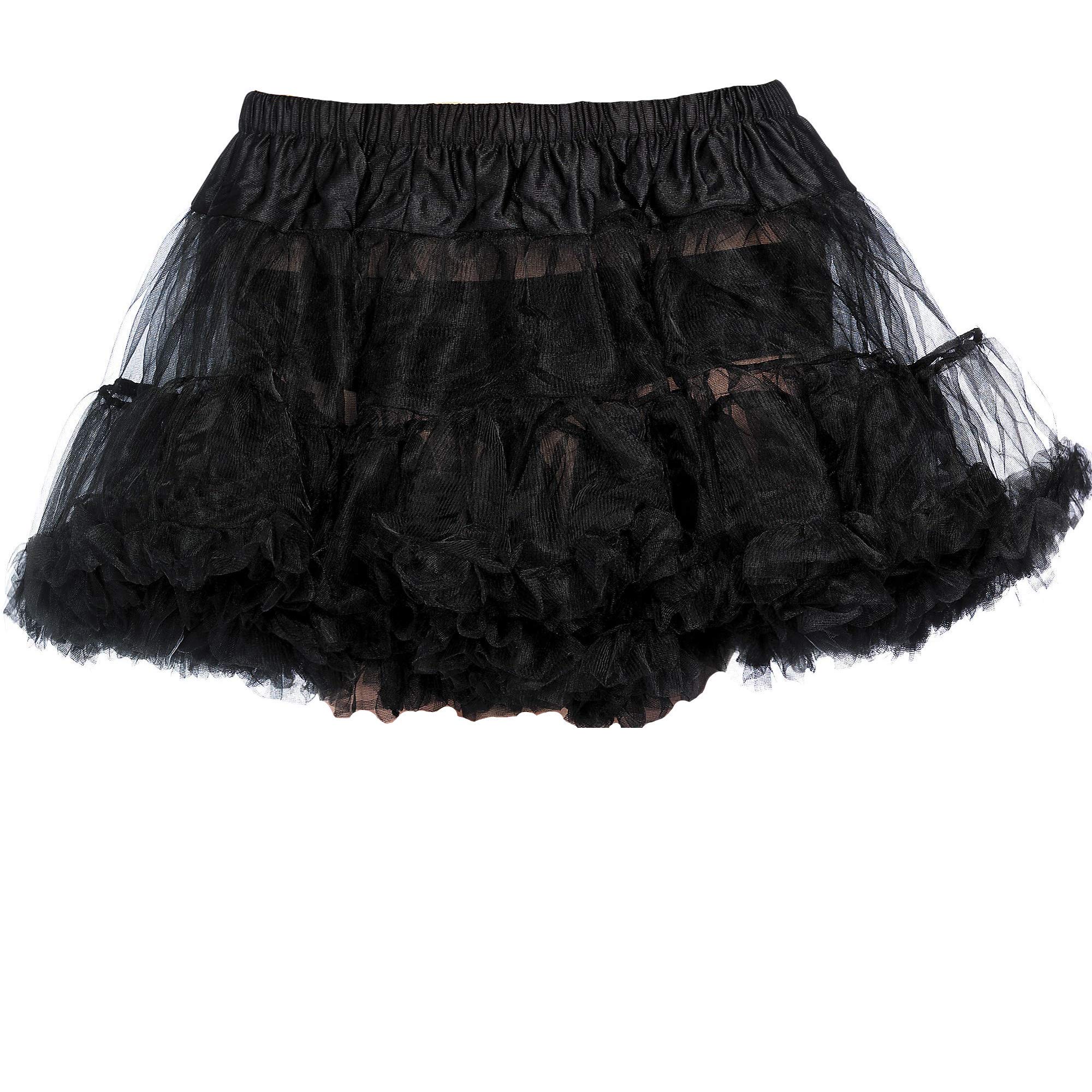 amscan 840940 Gonna Sottogonna Nera da Donna | X-L | 1 pz, Nero, Taglia Unica (Pacco da 3)