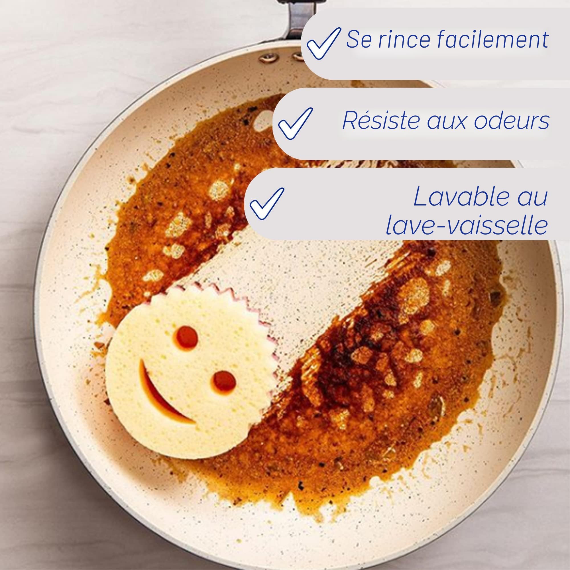 Scrub Daddy Scrub Mommy Lot 3 Éponges Cuisine Double Face Changeant Texture