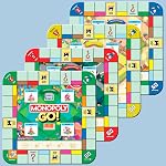 Monopoly GO! Jeux de société , Inspiré par le jeu de société mobile populaire , Ages 8+ | 2-4 Joueurs 15 Jeux de famille pour enfants et adultes (anglais) & Français)