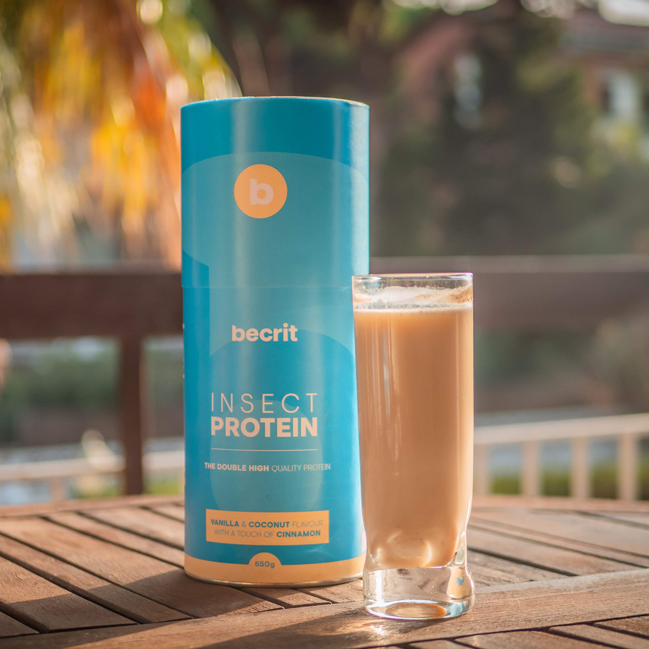 Proteina en Polvo Sin Lactosa, Sin Aceite de Palma | Fácil Digestion | Proteina de Insecto y Vegetal | Batido de Proteinas con Aminoacidos | Sabor Vainilla