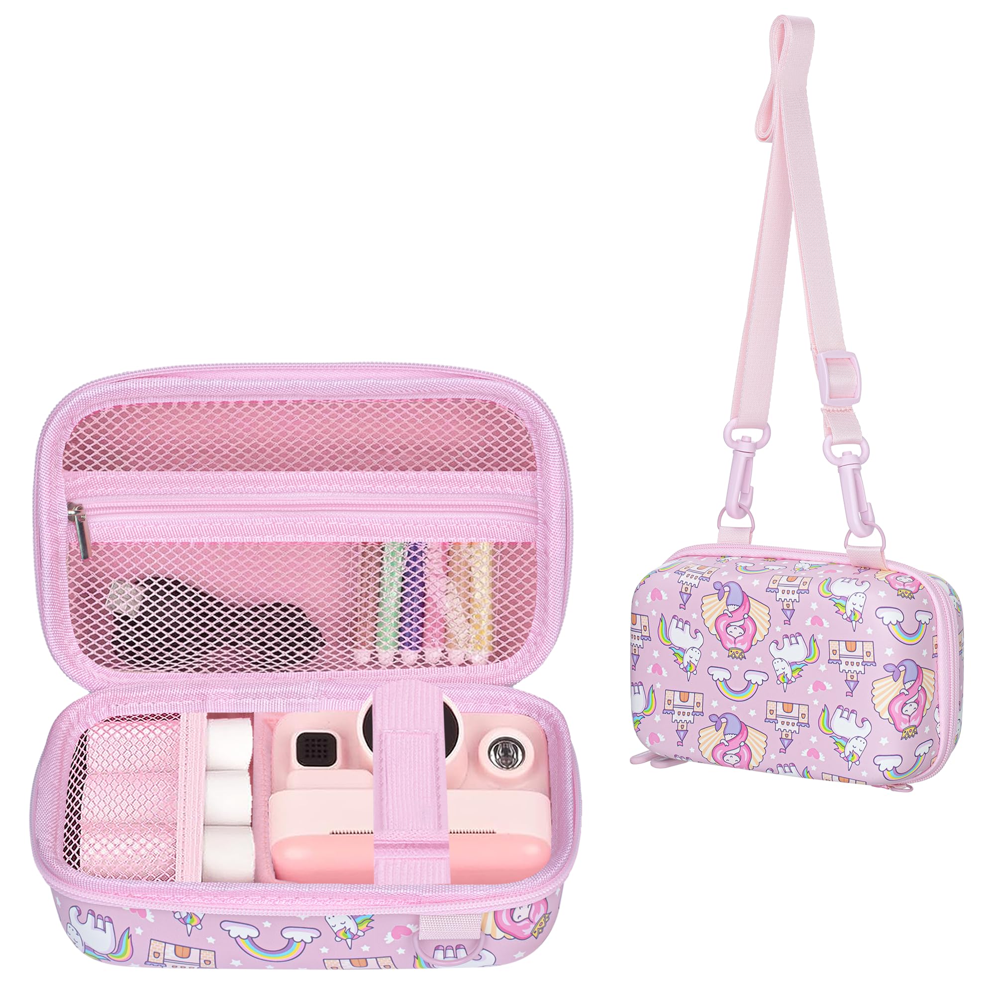 Leayjeen Kids Camera Case Compatible with Dylanto/GKTZ/HiMont/CAMCLID/ESOXOFFORE Kids Instant Print Camera,for Film Camera Storage Christmas Gifts and