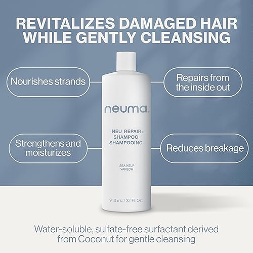Miniatura 7 de Neuma Neu Repair Shampoo - Revitalizes, and Strengthens Damaged Hair, Sulfate-Free, Lemon, Lavender and Fir Needle Scent