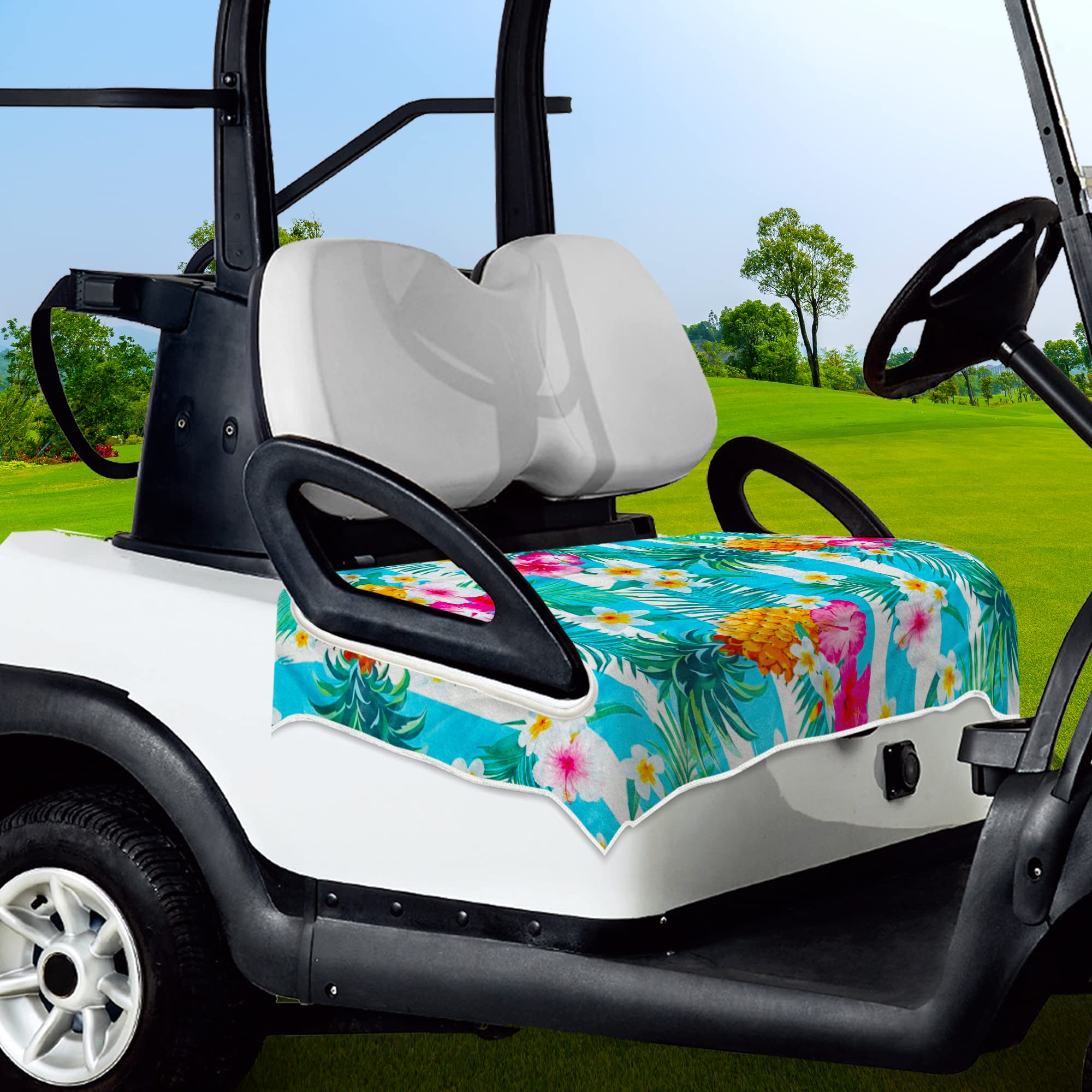 Amazon.co.jp: ENYORSEL パイナップルゴルフカートシートカバー サマー