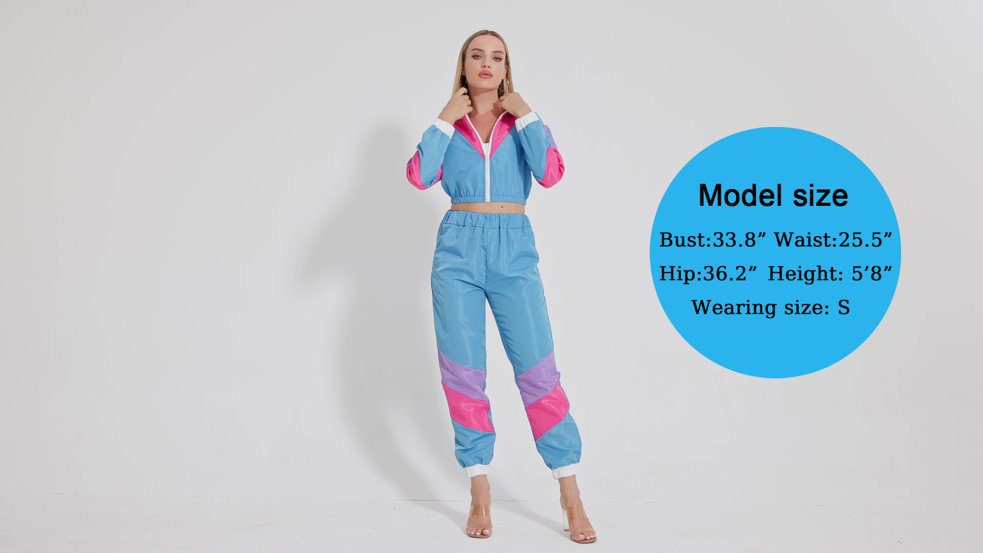 vintage ルームウェア 80s 90s Coseaon 80s Tracksuit for Women Retro Windbreaker Outfit 90s