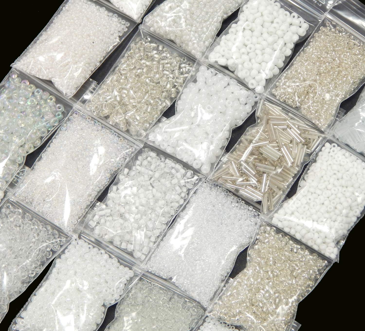 Perline In Vetro Rocailles 2-3 Mm - 30 Colori, 600g, Circa 25000 Pezzi - Foto 7