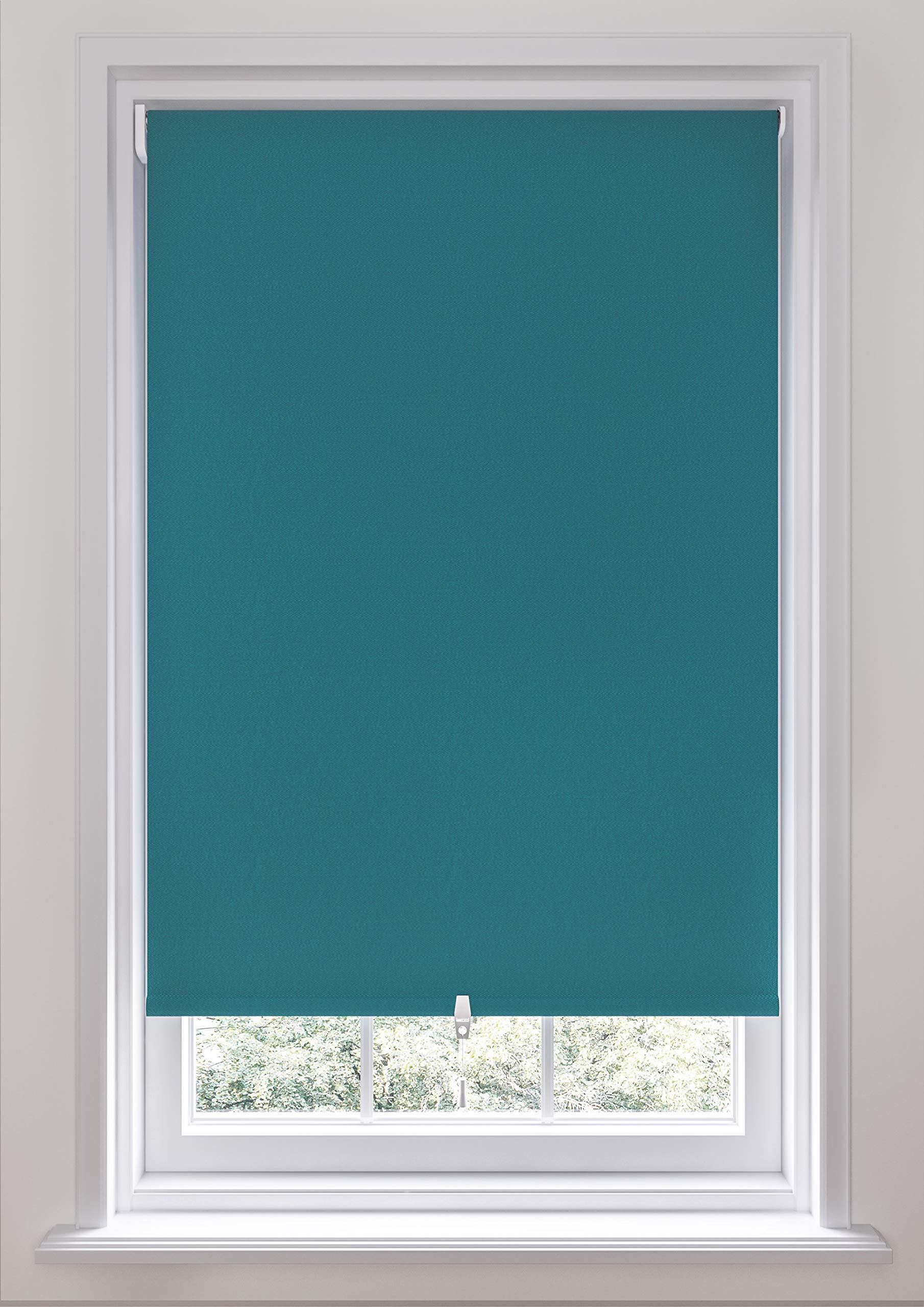 Swish Blue Cordless Blackout Roller Blind, Seabreeze, W120 Cm X D170 Cm