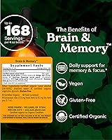 Vista 2 de Herb Pharm Brain and Memory - Fórmula herbaria líquida con ginkgo para memoria y concentración, 4 onzas líquidas