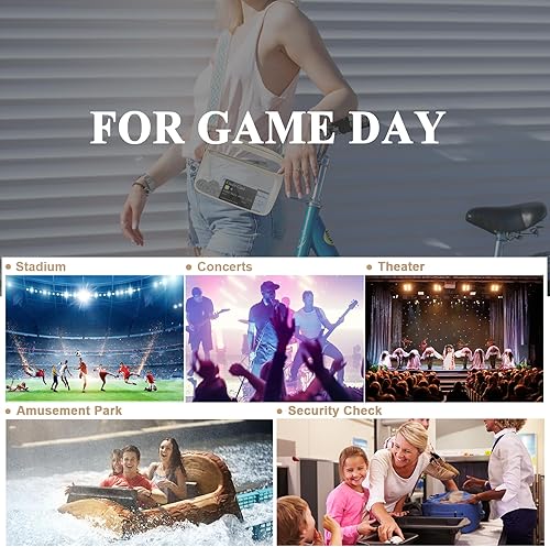 Miniatura 98 de KETIEE Bolso cruzado transparente, aprobado para estadios, para conciertos, eventos deportivos, festivales