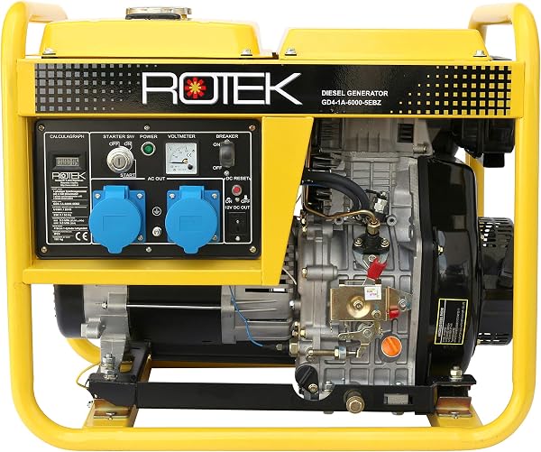 Rotek Diesel Stromerzeuger GD4-1A-6000-5EBZ (5,5 kVA / 230V 50Hz 1-phasig) - 2