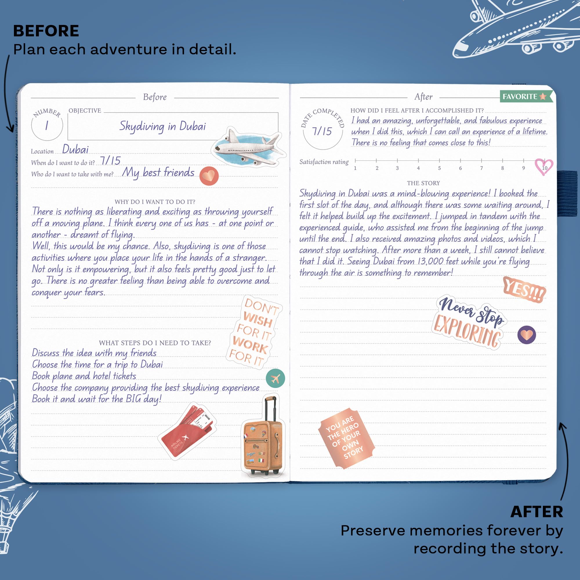 Legend Bucket List Journal, The Ultimate Notebook to Plan Adventures, Travels, Goals & Experiences - Image 3