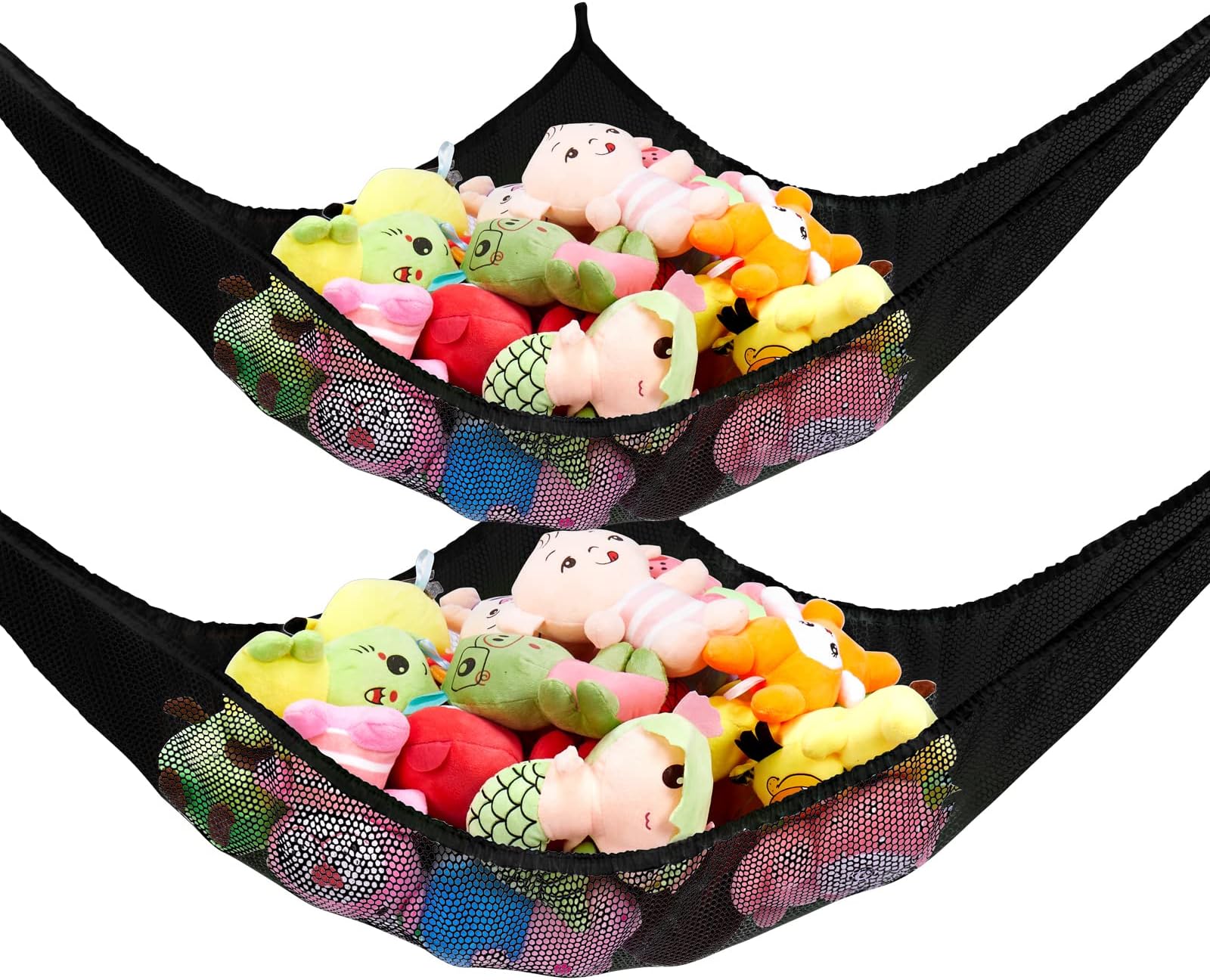 CERETIA Stuffed Animal Hammock with LED Light, Macrame Net