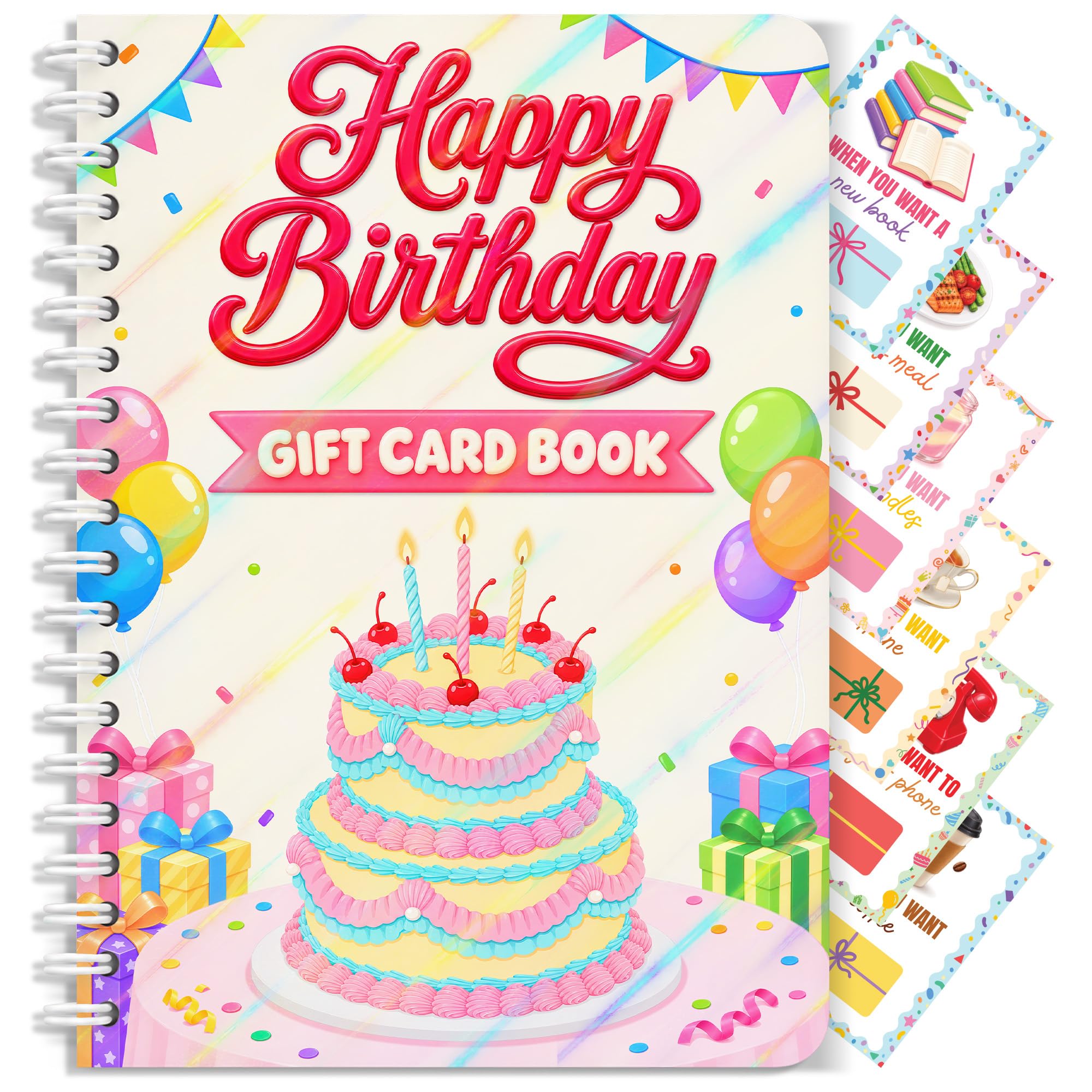 Birthday Gift Card Book, Birthday Gift Card Book for Teens Women Men Kids