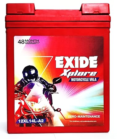 Exide Explore 12XL14L-A2 12 Volt Battery for Royal Enfield