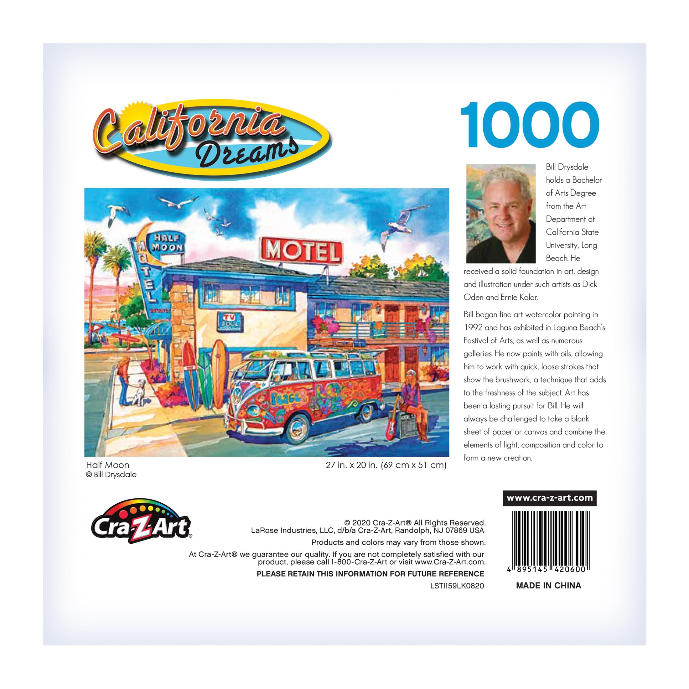 Amazon.com: RoseArt - California Dreams - Half Moon - 1000 Piece