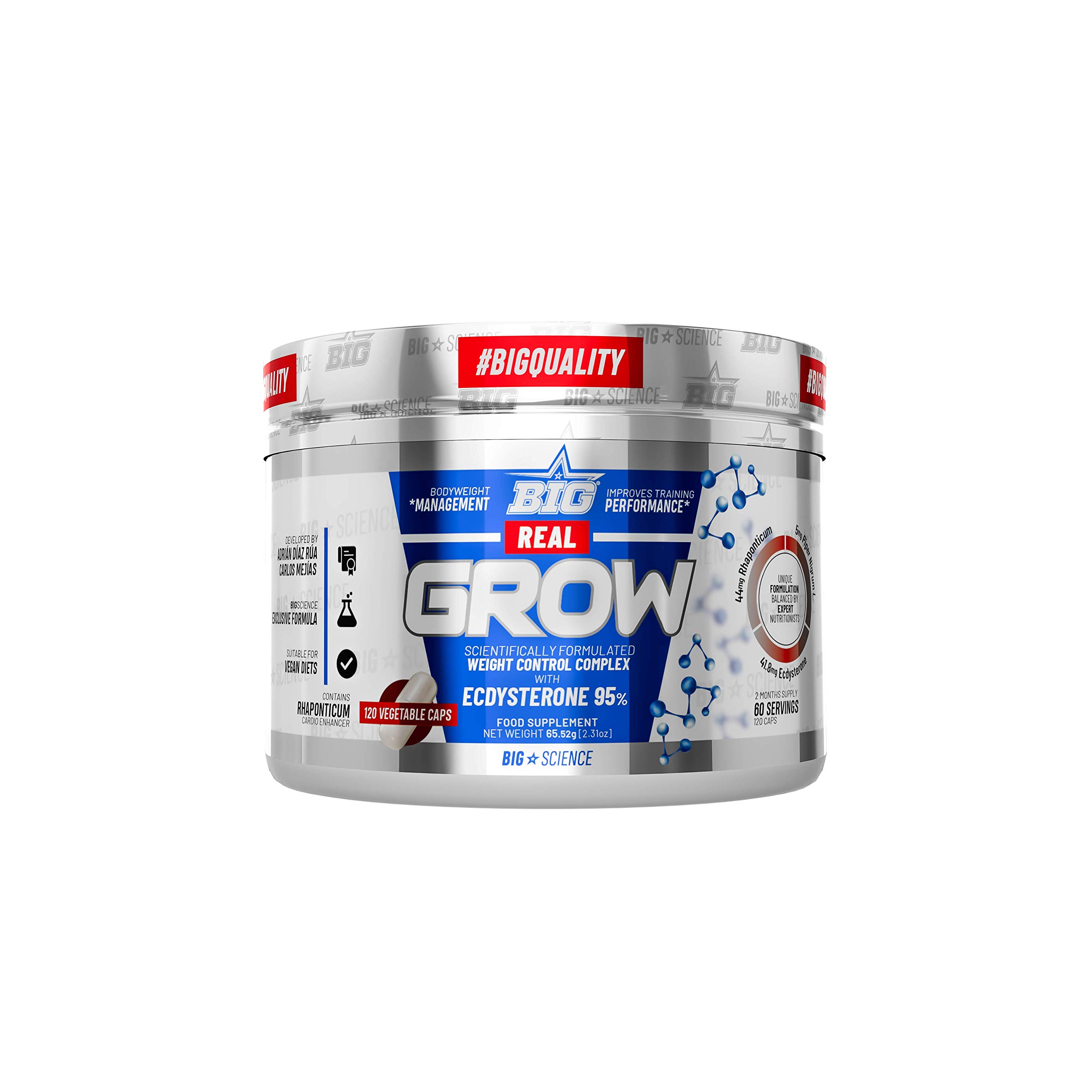 Ecdisterona Beta Ecdisterona 100% Natural 120 Cápsulas Masa Muscular Recuperador Muscular 95% Pureza Vegano