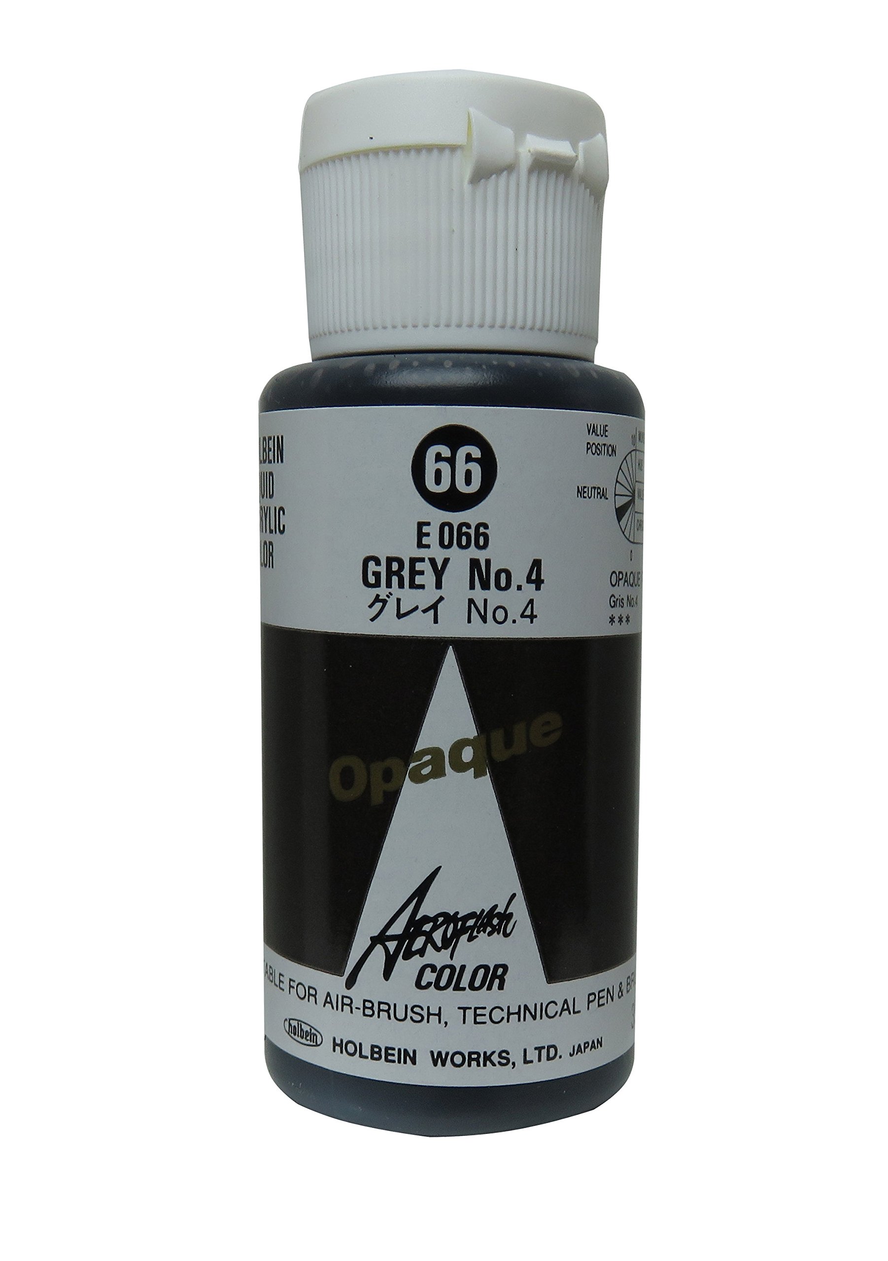 Aeroflash Color (Grey No. 4 E-66) 1 Bottle of 35ml From Holbein Japan