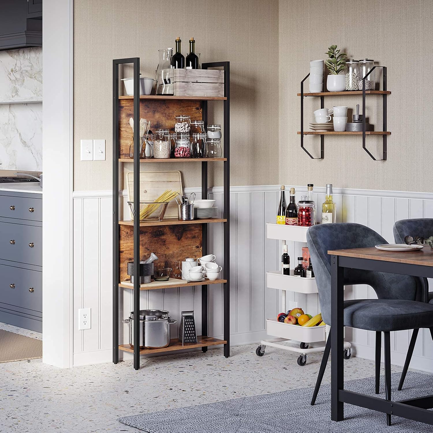 Shelf in a kitchen setting