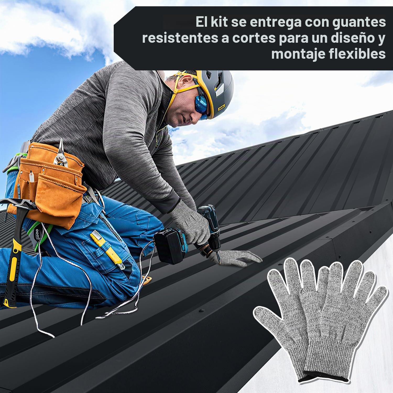 Chapa trapezoidal para techo, juego de 12 (115 x 45 cm) / 6 m², chapa de techo de acero galvanizado, grosor 0,25 mm, para garaje, garaje, caseta de jardín, antracita
