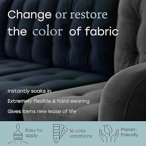 Miniatura 29 de Fabricoat - Pintura de tela para muebles, 8.5 oz, marrón oscuro, restaura o cambia el color de sofás, sillas, tapicería, decoración textil