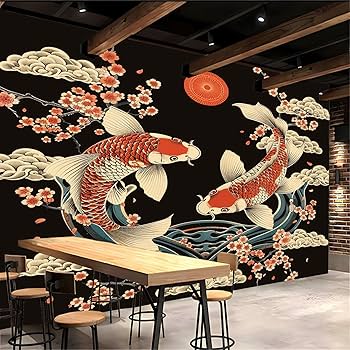 新品玄関 福引きの鯉 リビングルーム装飾画 玄関装飾画現代 / 新品玄関 福引きの鯉 リビングルーム装飾画 玄関装飾画現代