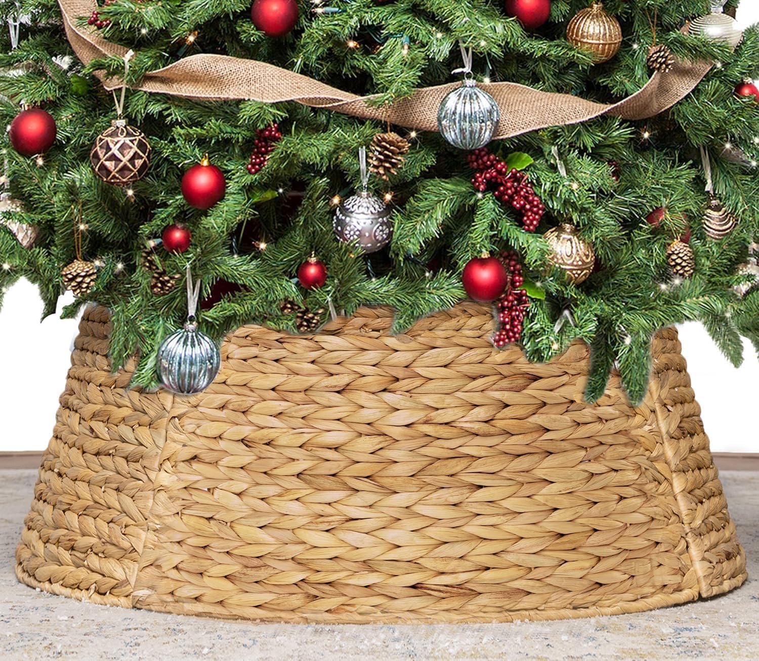 Collier pour Sapin de Noël - Grand à Petit - Jupe réglable en métal - Décoration de Noël