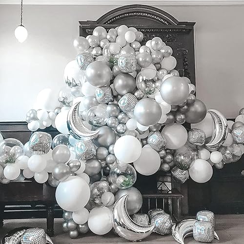 Miniatura 6 de Globos de helio de látex metálico azul de 12 pulgadas para decoraciones de fiestas, paquete de 50