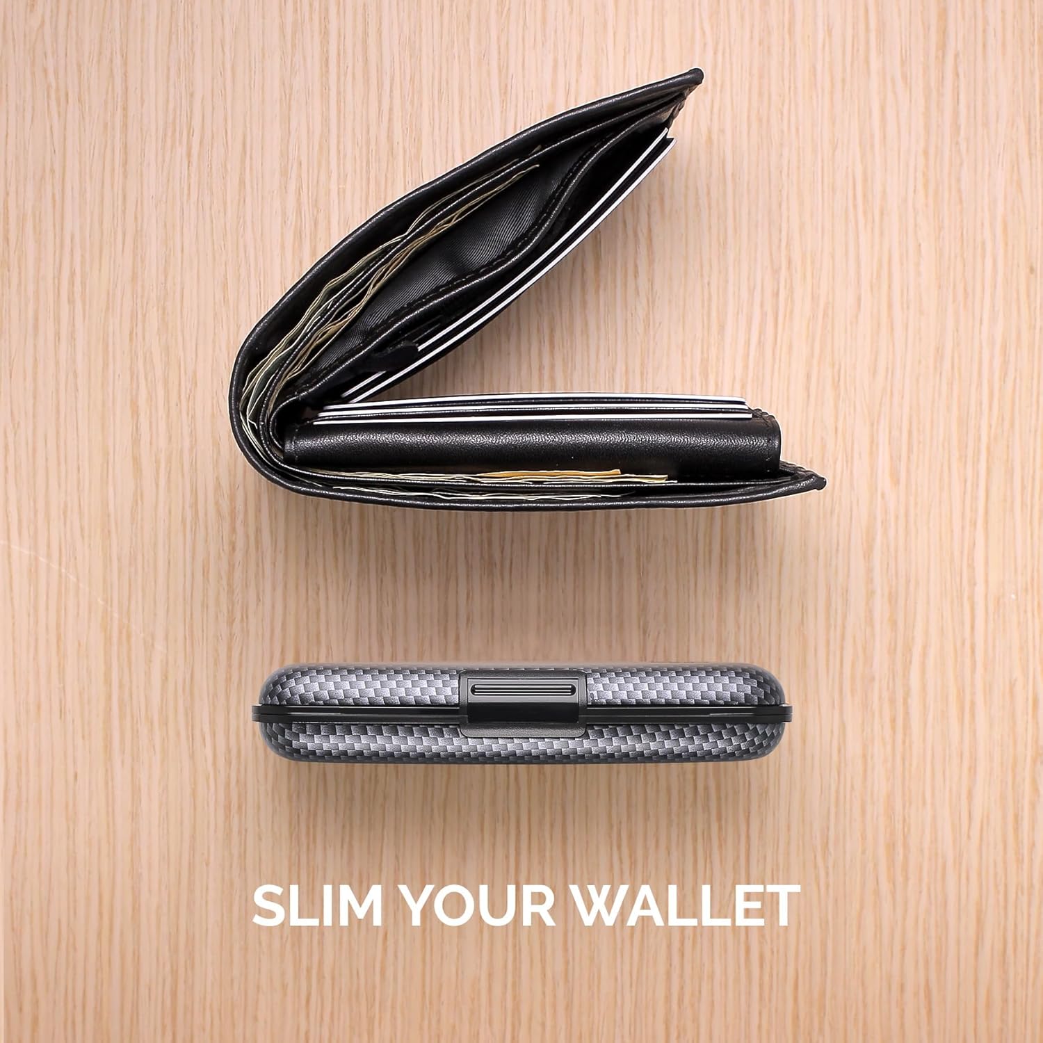 ÖGON -DESIGNS- Aluminum card holder, RFID Protection against fraud and demagnetization, Compact wallet, Smart Case STOCKHOLM V1 model - Image 9